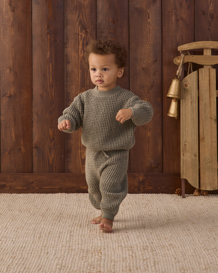 Chunky Knit Sweater - Spruce