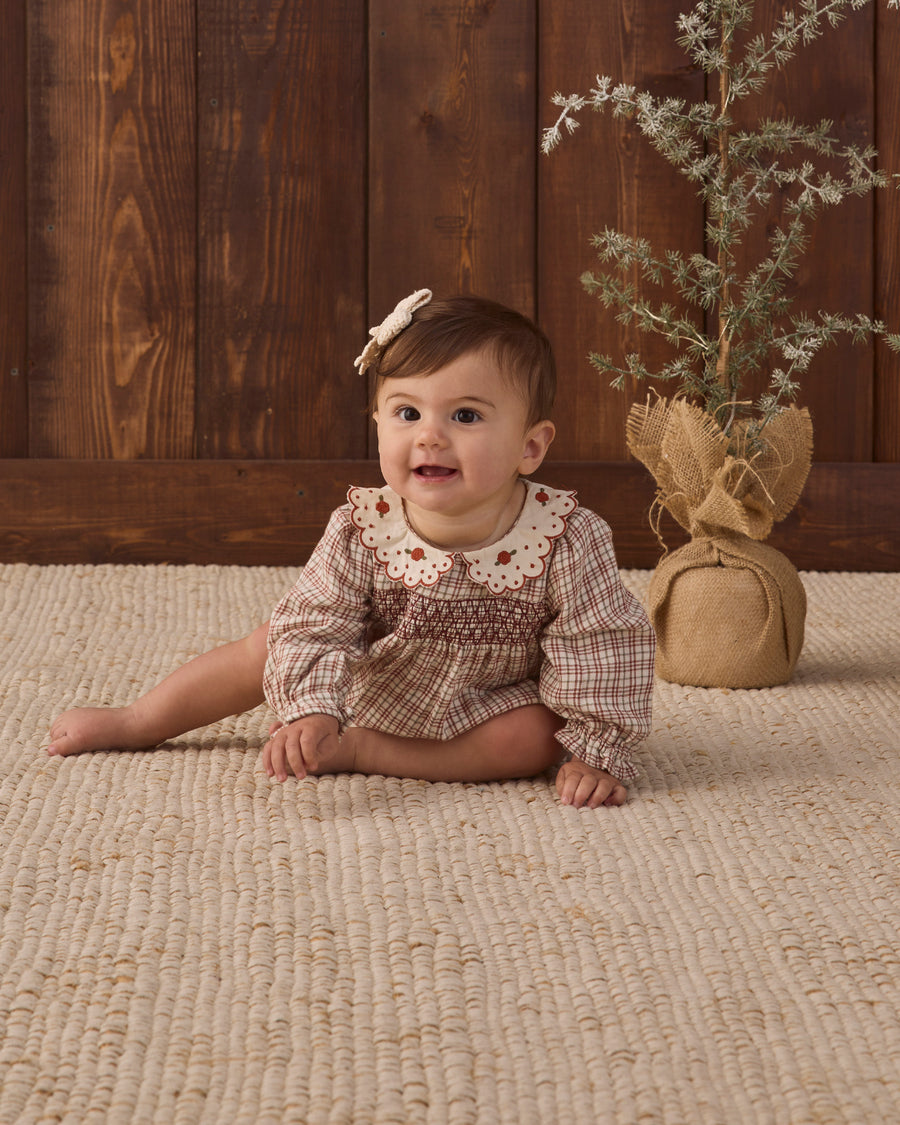 Callie Romper - Christmas Plaid