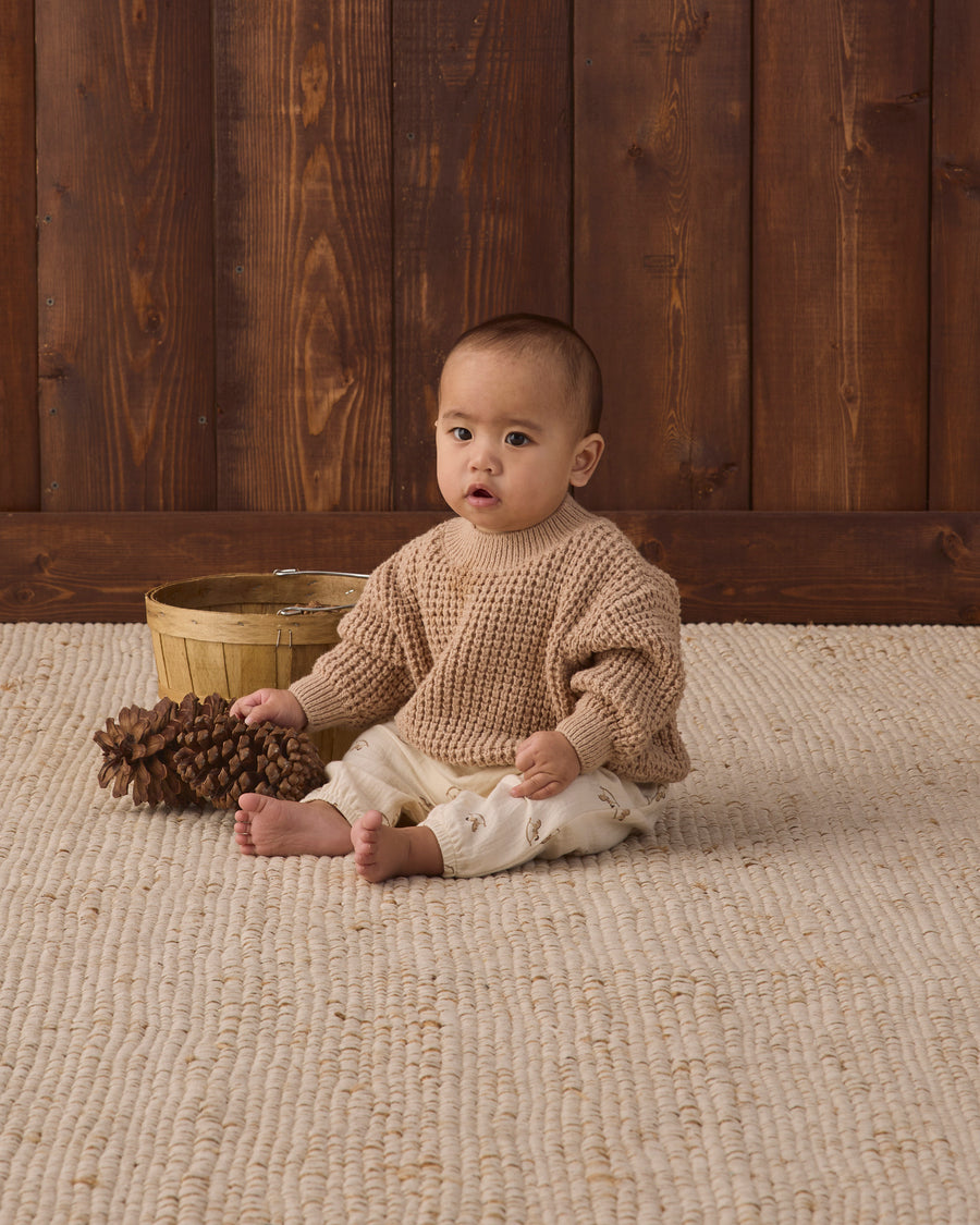 Chunky Knit Sweater - Heathered Latte