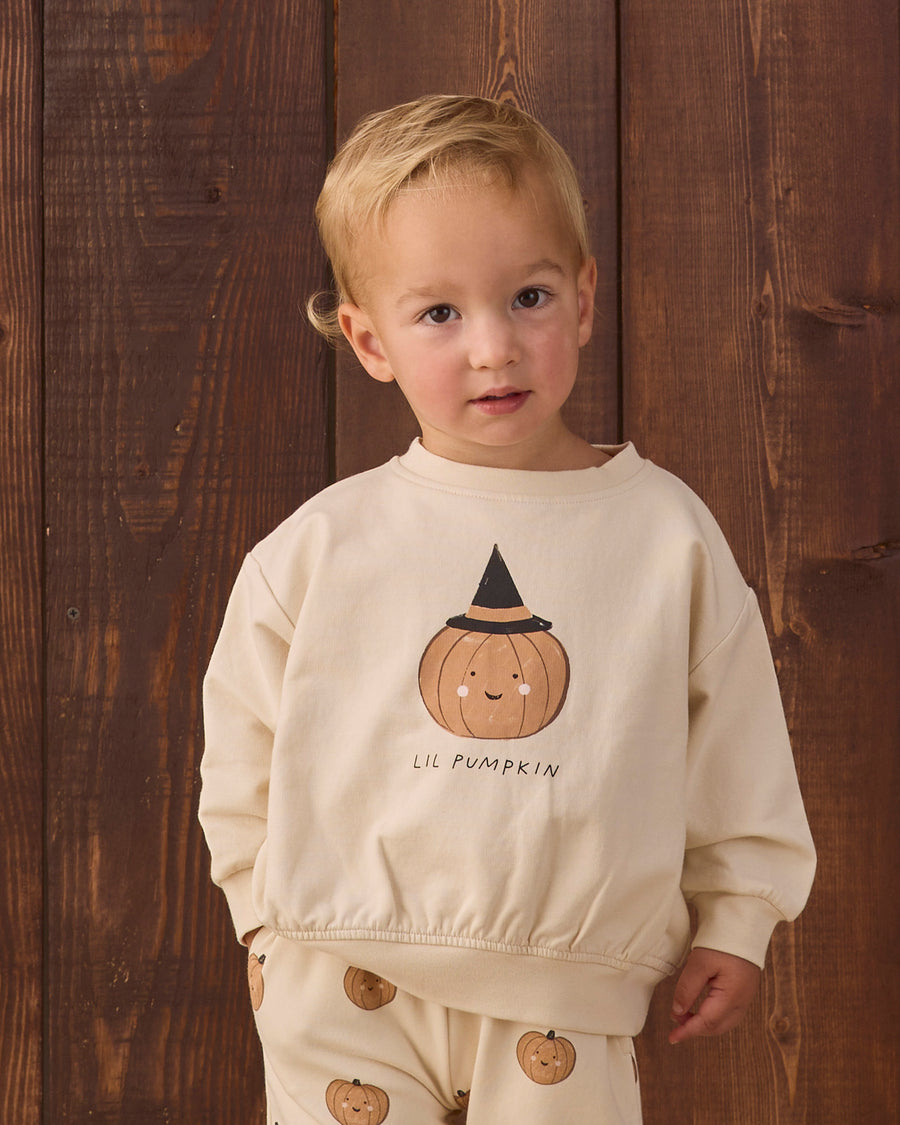 Relaxed Fleece Sweatshirt - Lil Pumpkin