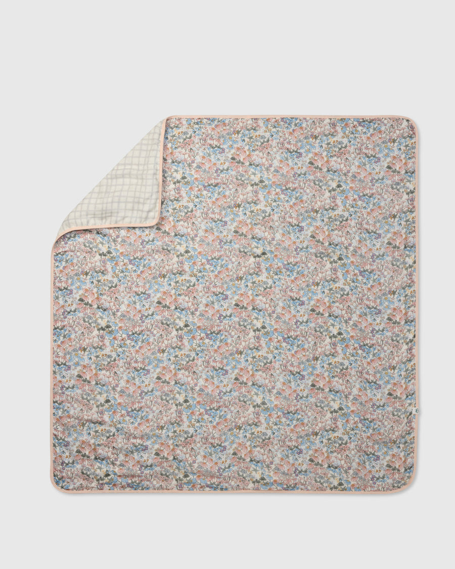 Muslin Quilt Blanket - English Garden