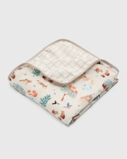 Muslin Quilt Blanket - Llama Adventures