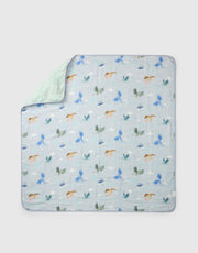 Muslin Quilt Blanket - Magical Dragons