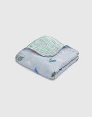 Muslin Quilt Blanket - Magical Dragons