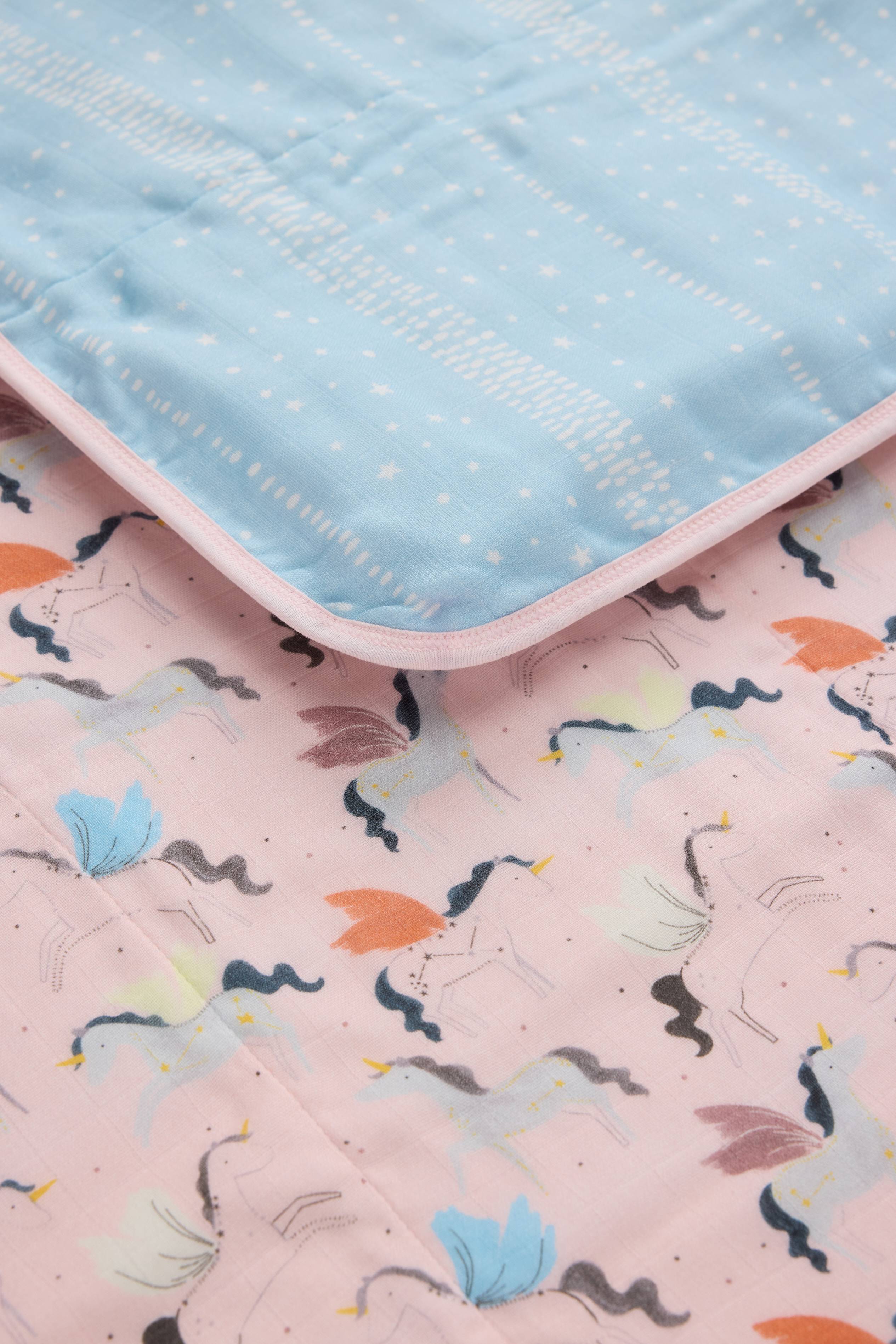 Muslin Quilt Blanket - Unicorn Ballet