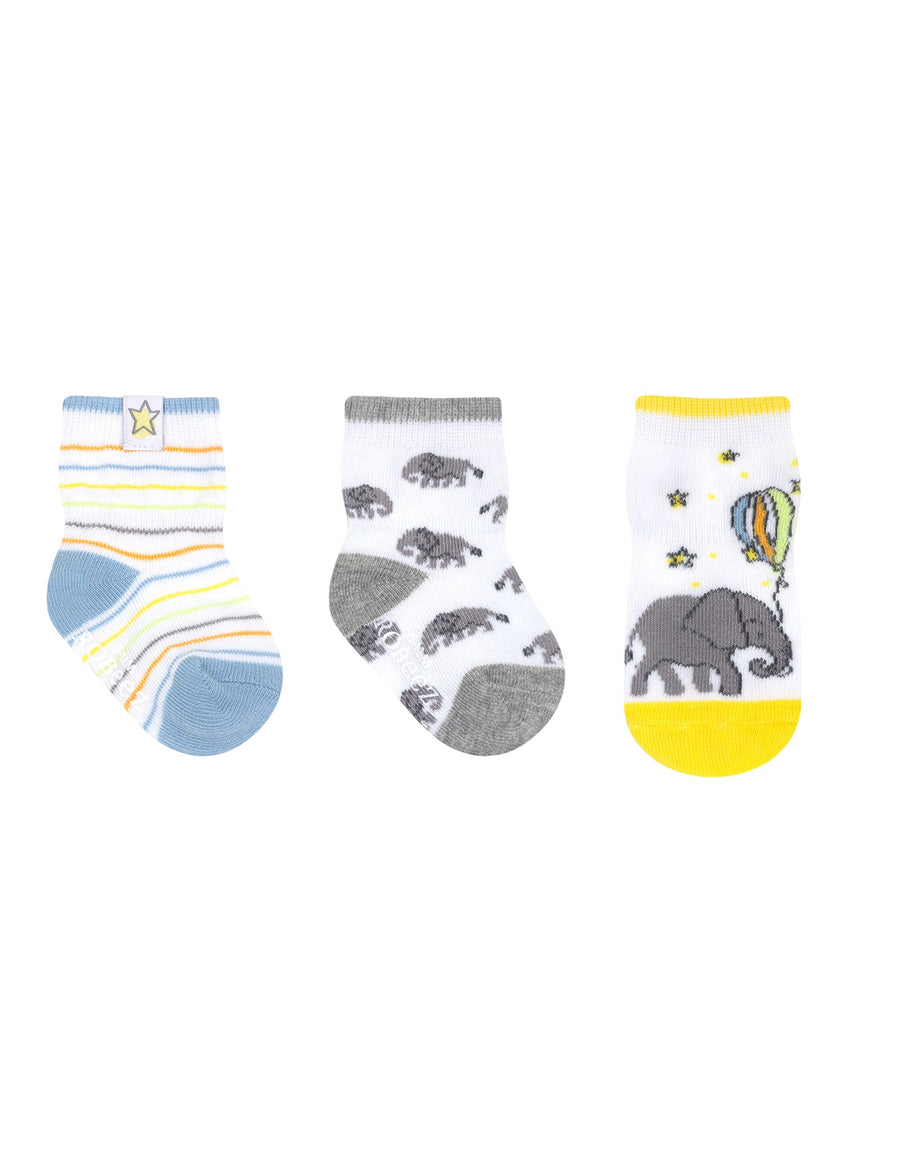 3-Pack Baby Socks - Up and Away
