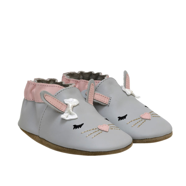 Soft Sole - Charcoal Heart Bunny
