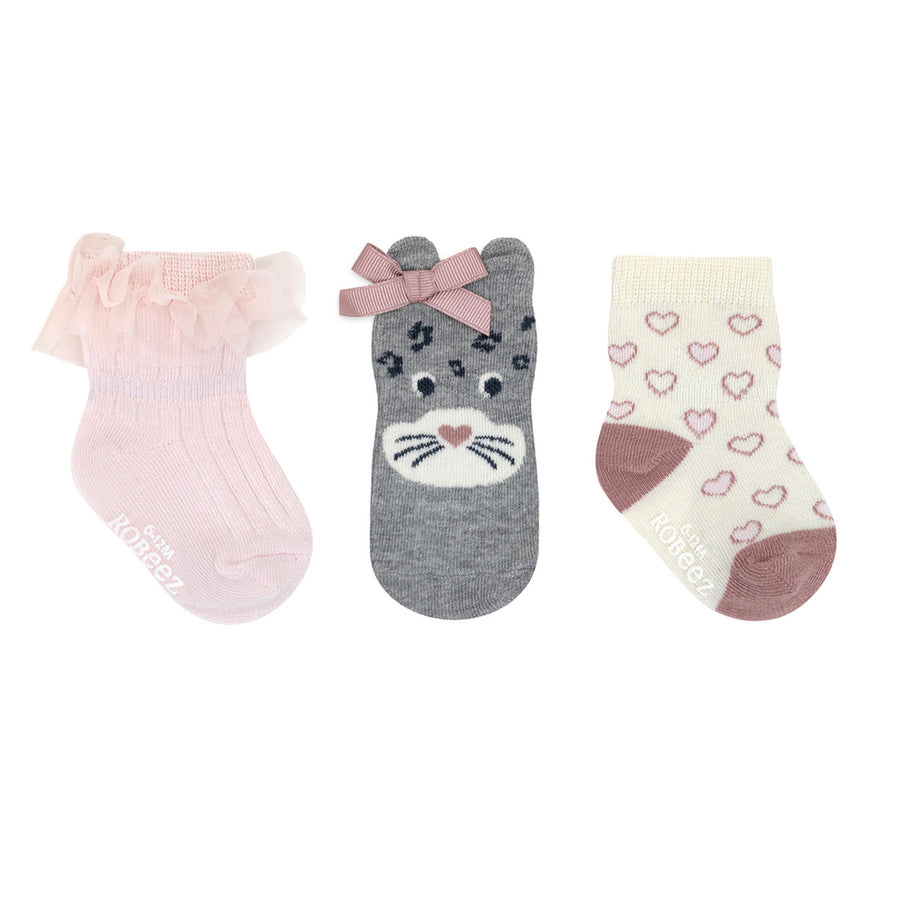 3-Pack Baby Socks - Cats Rule