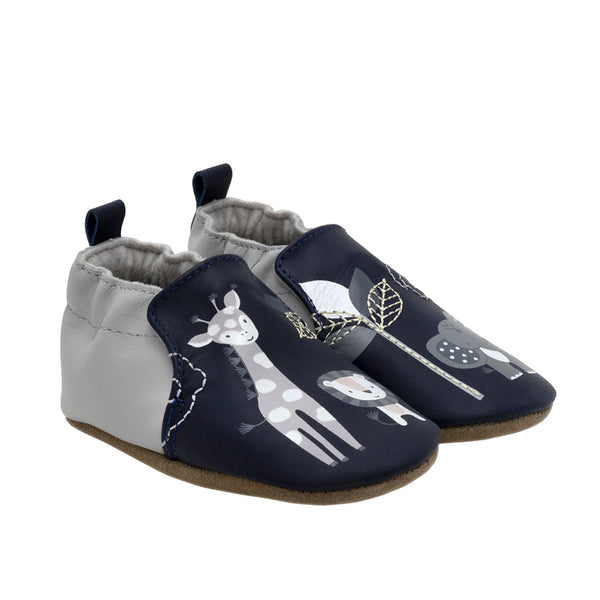 Soft Sole Baby Hello World - Navy