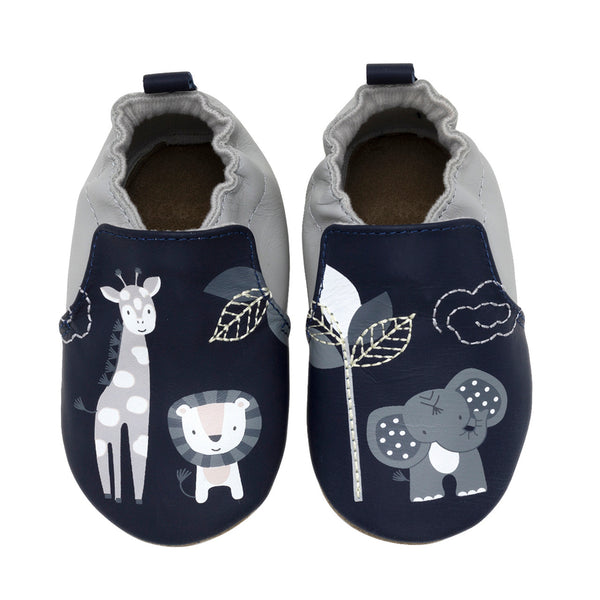 Soft Sole Baby Hello World - Navy