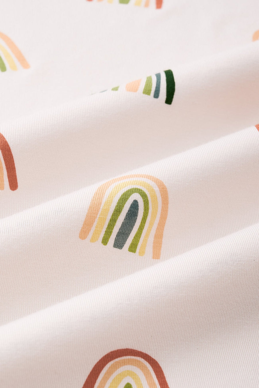 Bamboo Zippered Footie - Retro Rainbow