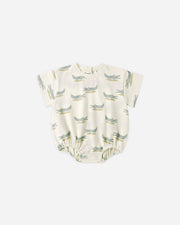 Relaxed Bubble Romper - Alligators