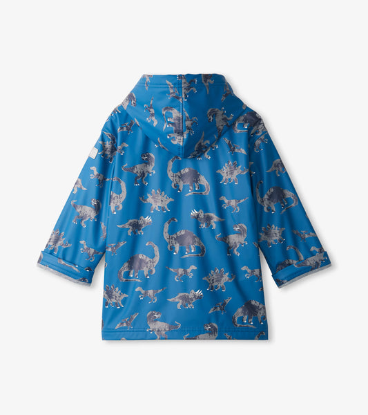 Zip Up Rain Jacket - Broken Dino Stamp