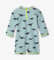Dino Stripes One-Piece Rashguard