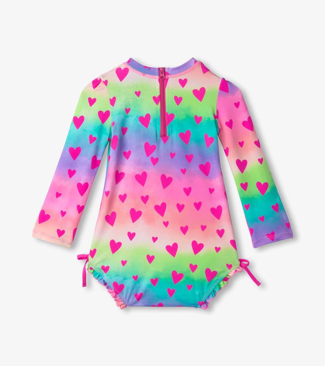 Kaleidescope Hearts Baby Rashguard Swimsuit
