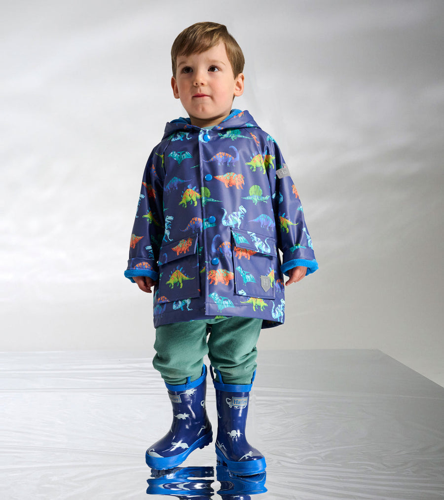 Rain Boots with Handles - Little Dinos