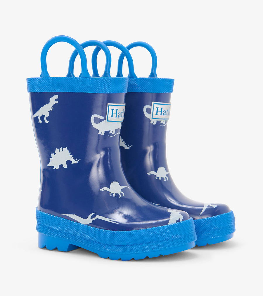 Rain Boots with Handles - Little Dinos