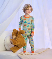 Cotton Pajama Set - Dino Party