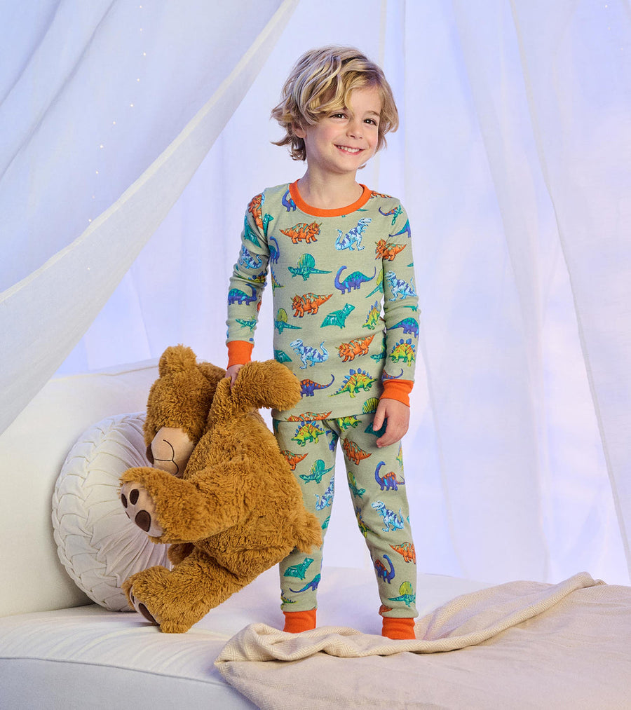 Cotton Pajama Set - Dino Party