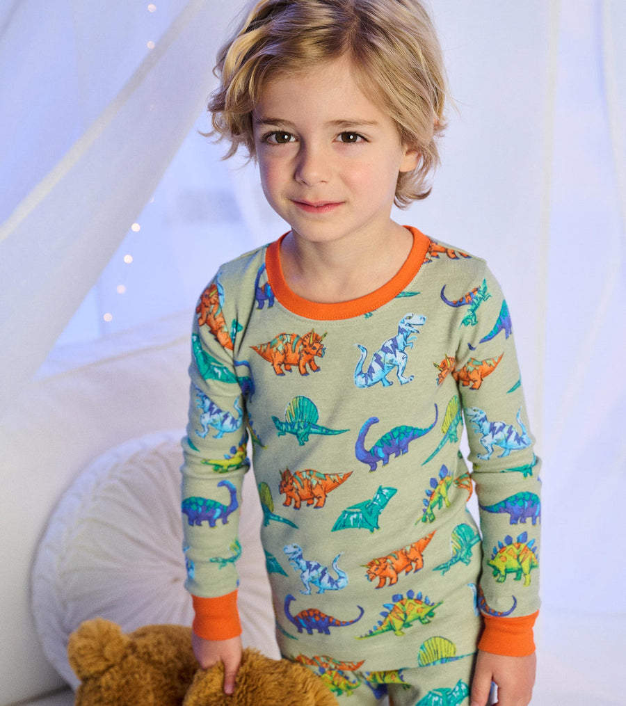 Cotton Pajama Set - Dino Party