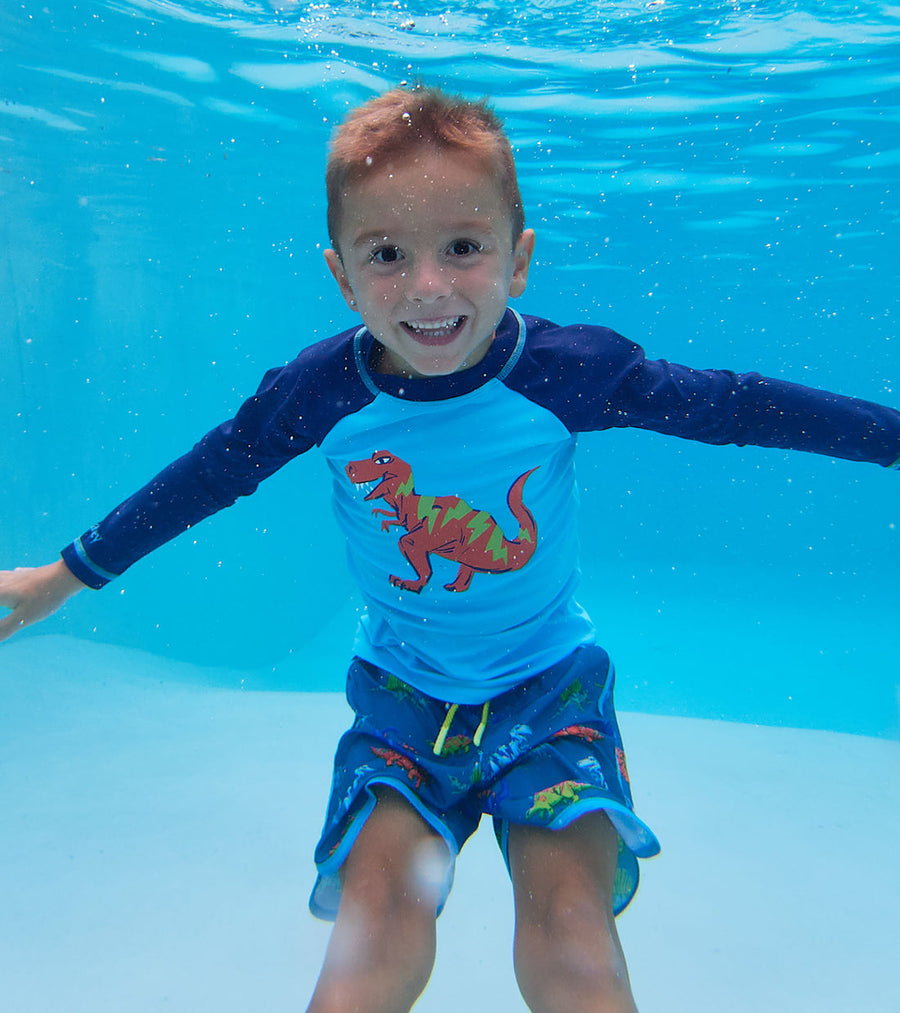 Long Sleeve Rashguard - Dino Party