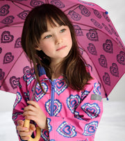 Zip Up Rain Jacket - Heart Burst Color Change
