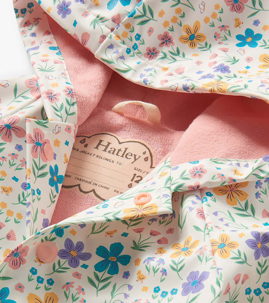 Toddler Button Up Rain Jacket - Little Garden Chicks