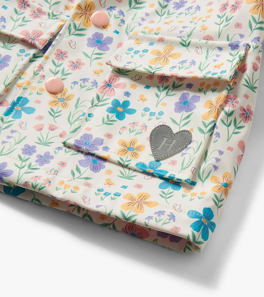 Toddler Button Up Rain Jacket - Little Garden Chicks