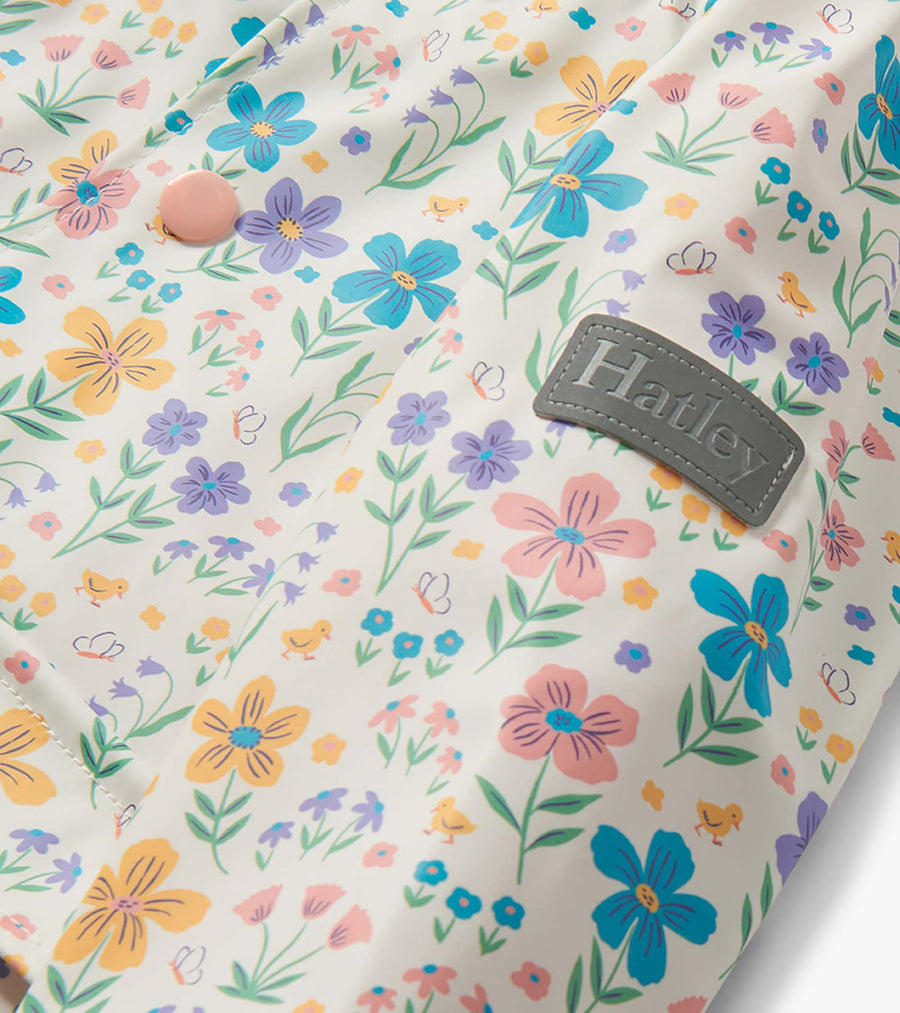Toddler Button Up Rain Jacket - Little Garden Chicks