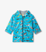 Color Changing Rain Jacket - Shark Party