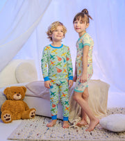 Cotton Pajama Set - Vintage Aircrafts