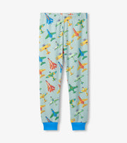 Cotton Pajama Set - Vintage Aircrafts