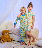 Cotton Pajama Set - Vintage Aircrafts