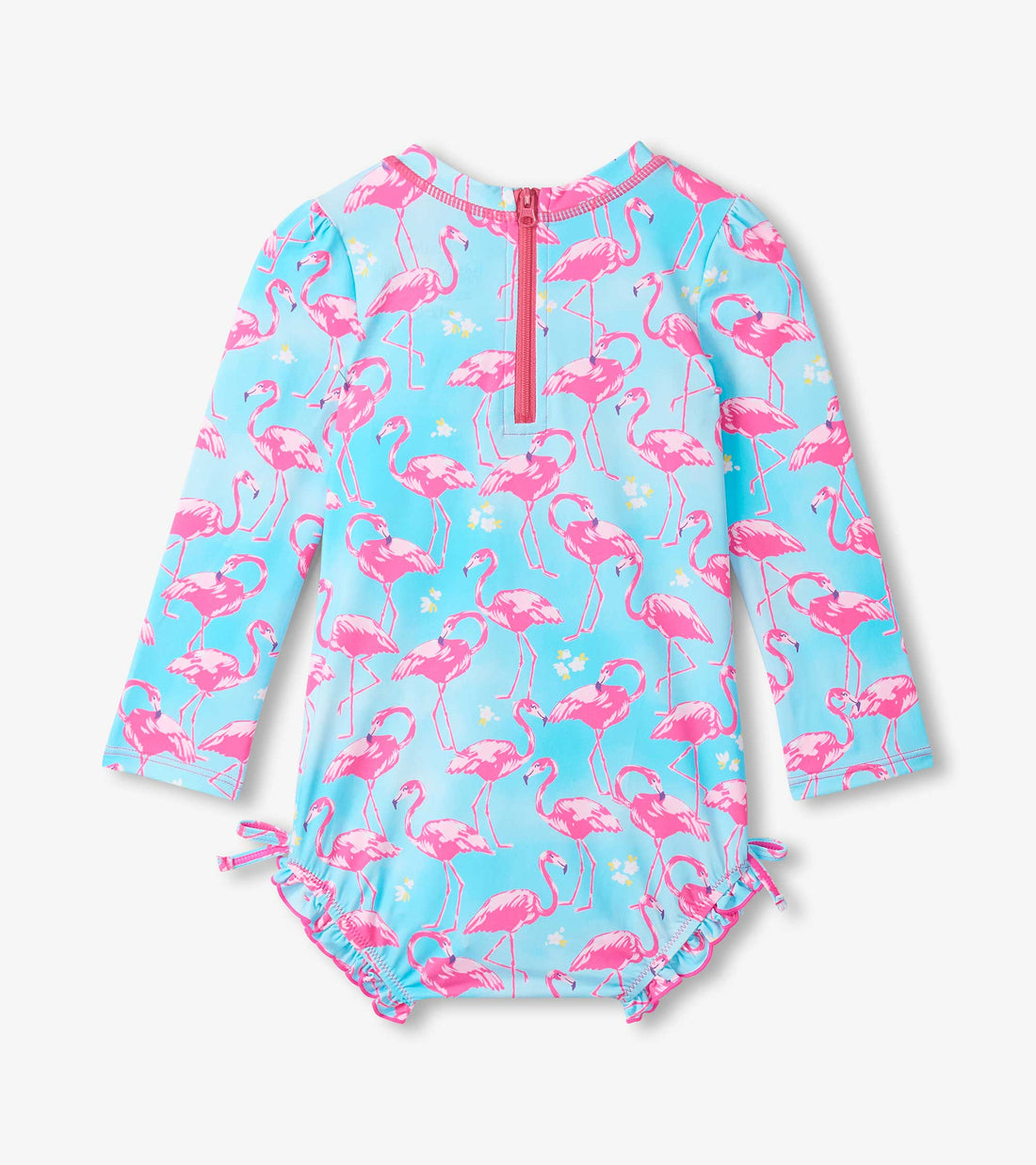 Whimsical Flamingos Baby Rashguard Swimsuit