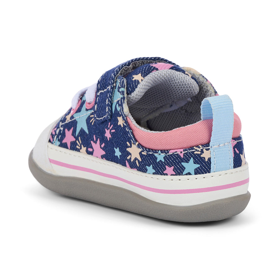 Stevie Mini (First Walker) - Navy Denim/Stars
