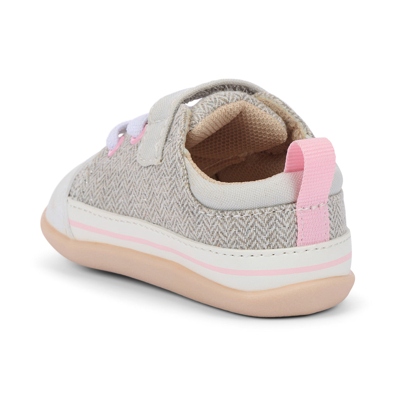 Stevie Mini  (First Walker) - Gray Herringbone