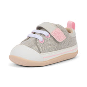 Stevie Mini  (First Walker) - Gray Herringbone