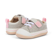 Stevie Mini  (First Walker) - Gray Herringbone