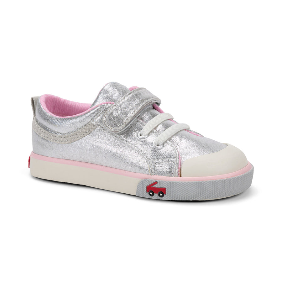 Kristin Sneaker - Silver/Pink