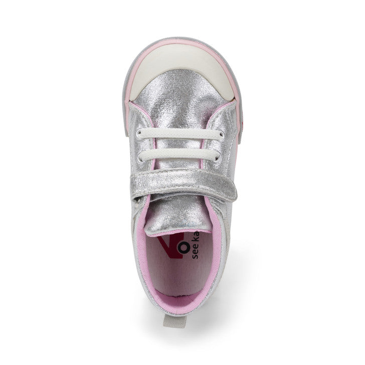 Kristin Sneaker - Silver/Pink