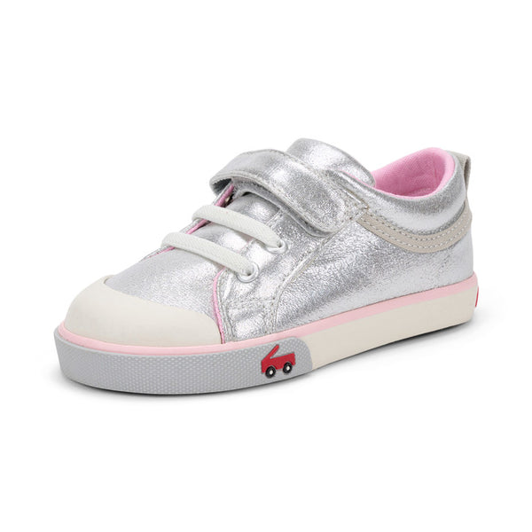 Kristin Sneaker - Silver/Pink