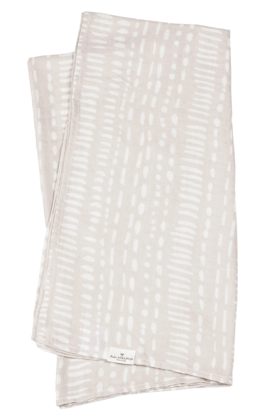 Muslin Swaddle - Grey Mudcloth