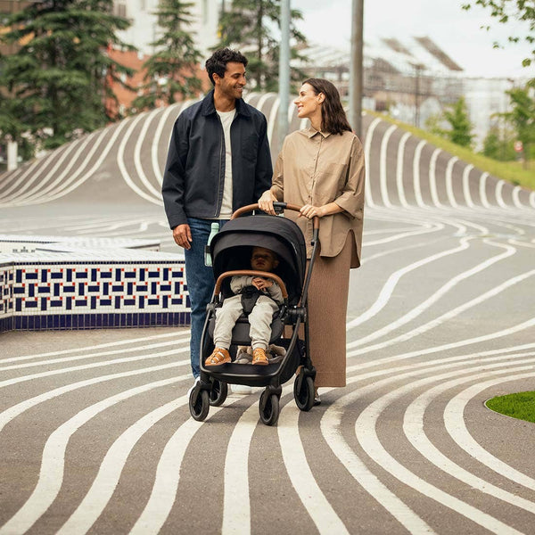 Nuna SWIV Stroller with Magnetic Buckle - Cedar