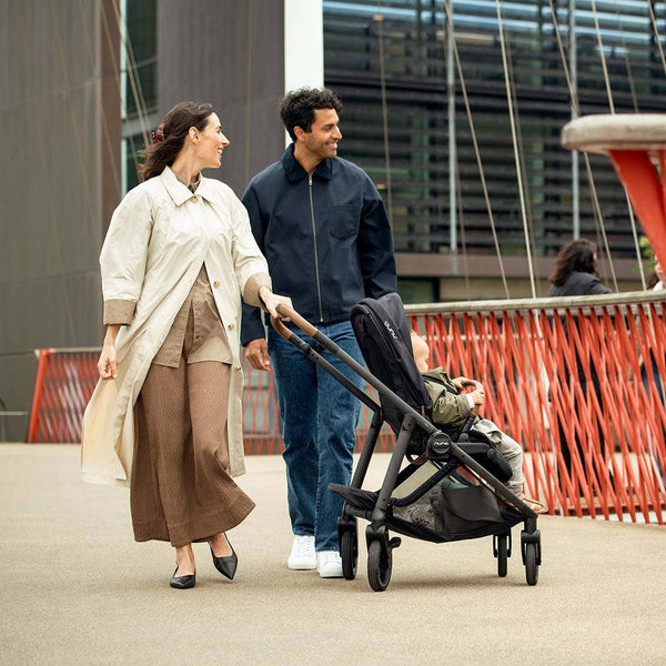Nuna SWIV Stroller with Magnetic Buckle - Cedar