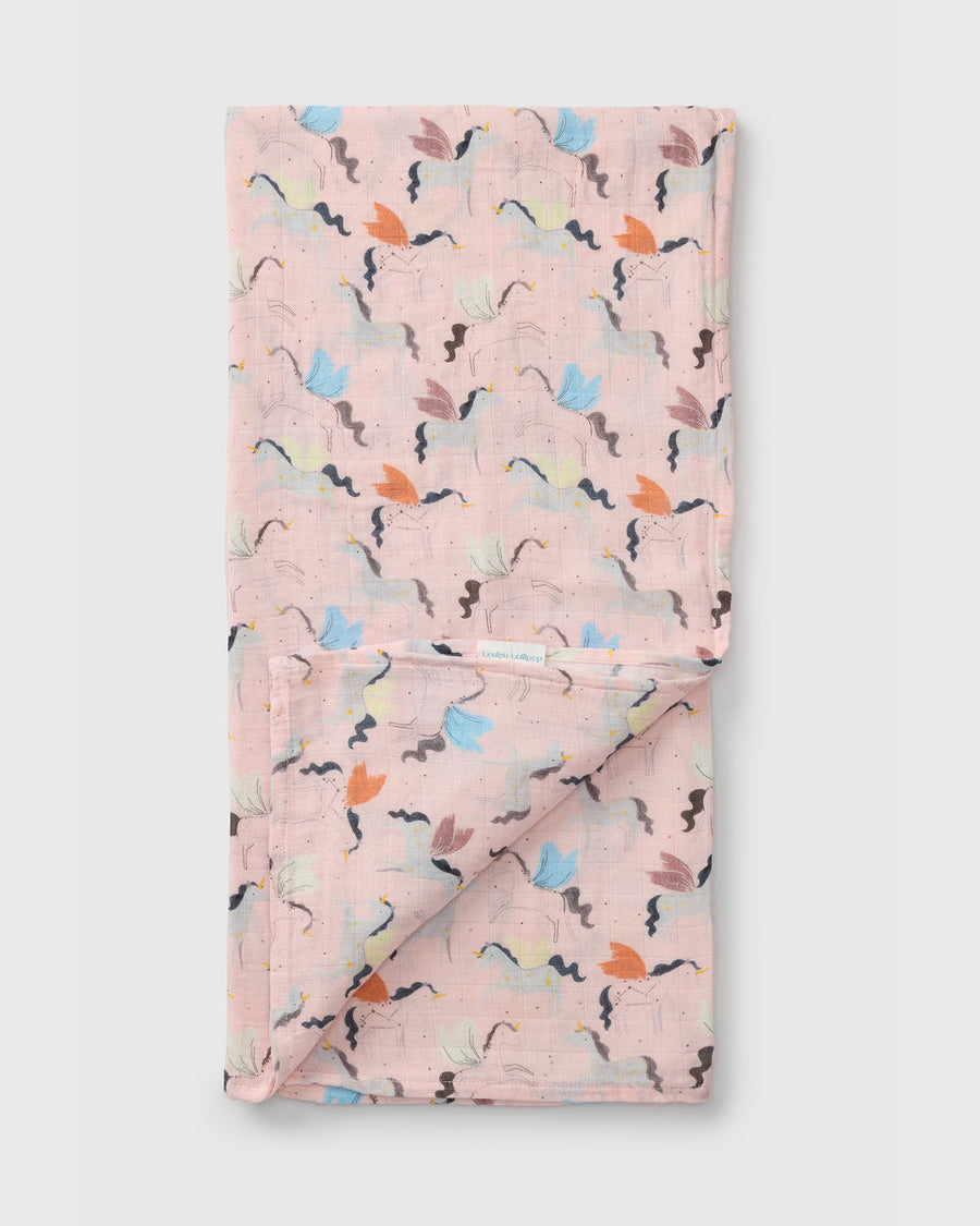 Muslin Swaddle - Unicorn Ballet