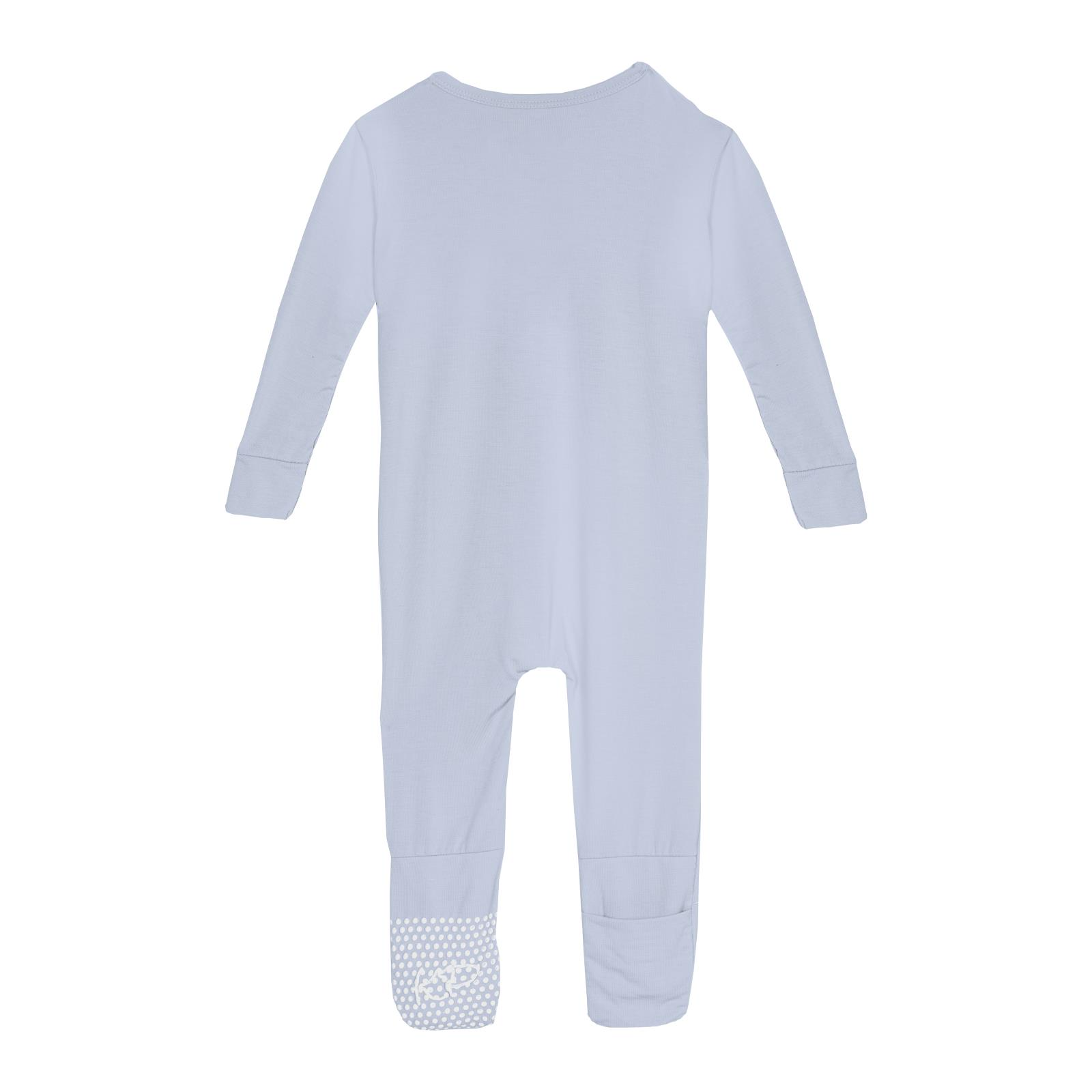 Classic Footie with 2 Way Zipper - Dew
