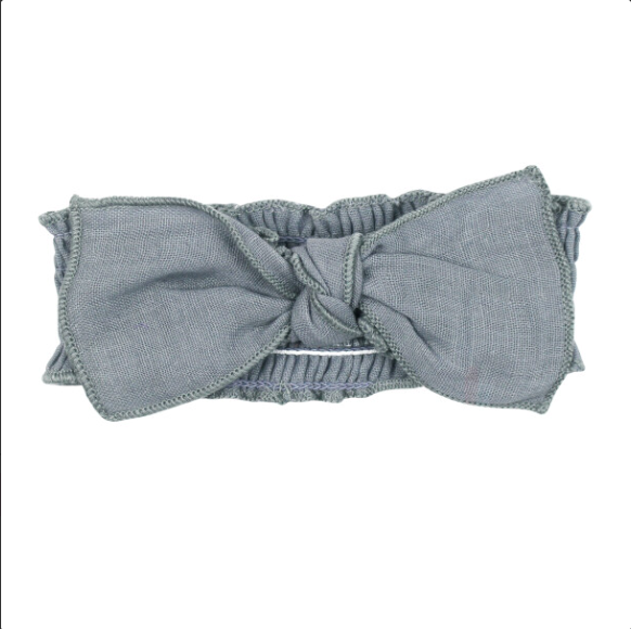 Organic Muslin Smocked Headband - Twilight