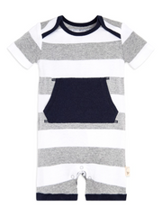 2 Pack Pocket Shortalls - Heather Grey