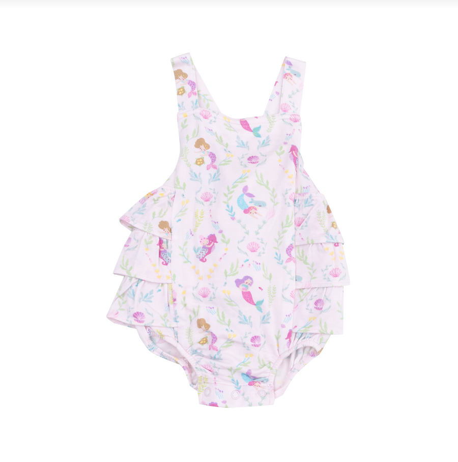 Ruffle Sunsuit - Mermaids