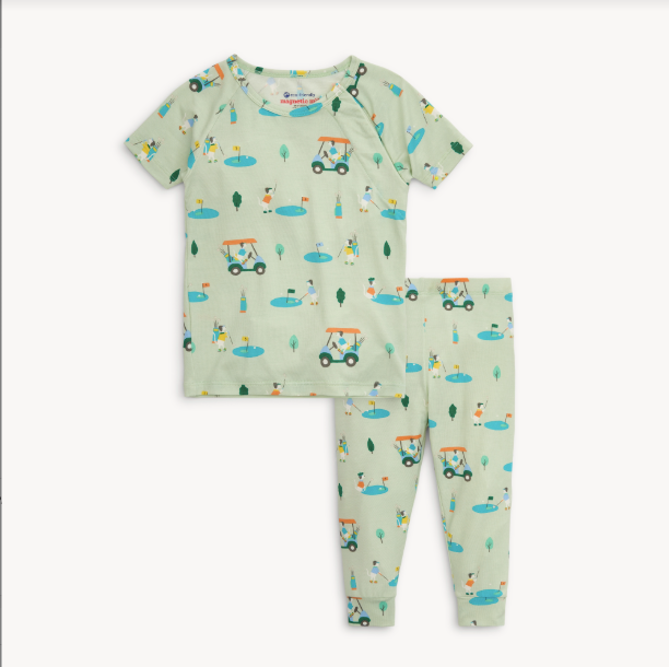 Modal Short Sleeve Toddler Pajamas - Fairway Fetch